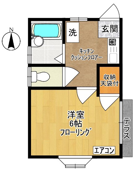 プチハウスSSK 1F号室 間取り