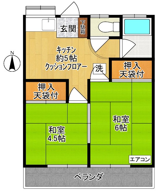 ハイツハル 間取り図