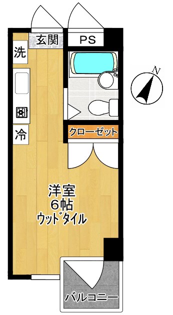 グランドゥール登戸 309号室 間取り