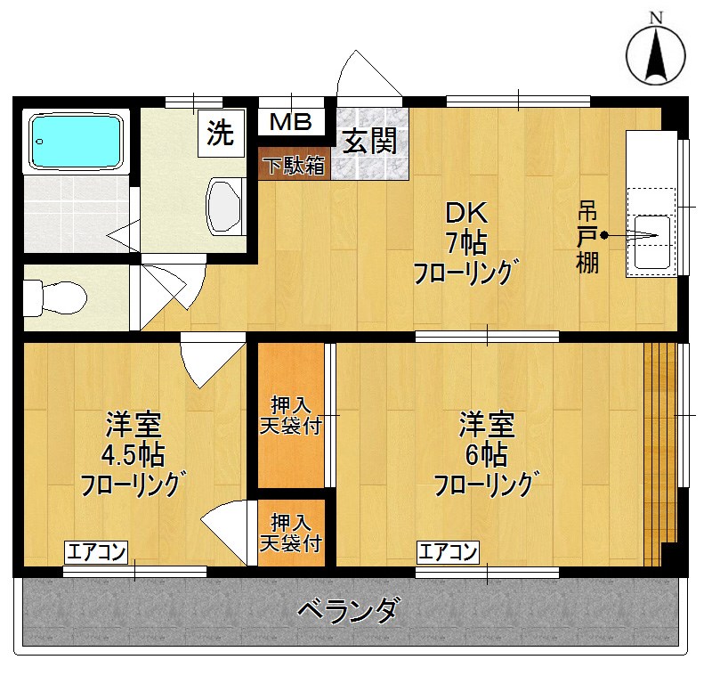 ココンドルフ 403号室 間取り