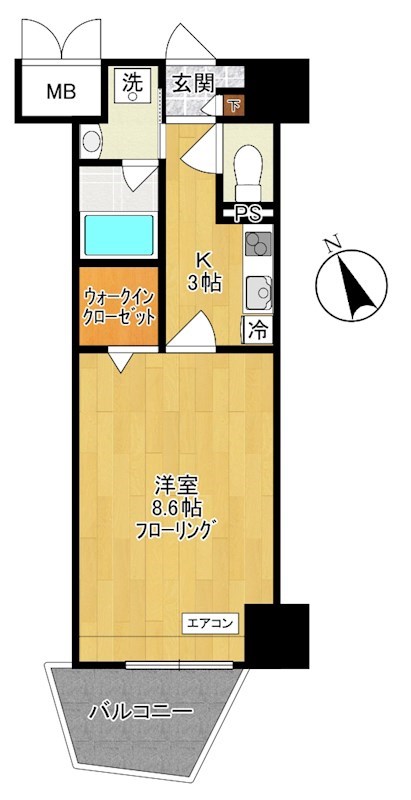 maruei 6   803号室 間取り