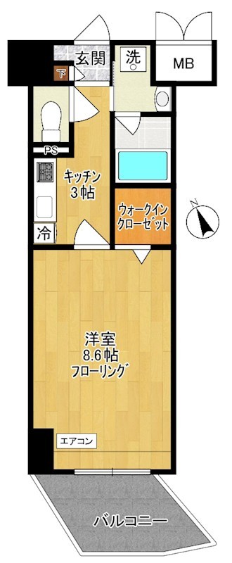 maruei 6   502号室 間取り