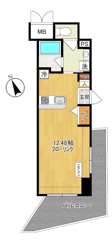 maruei 6   601号室 間取り
