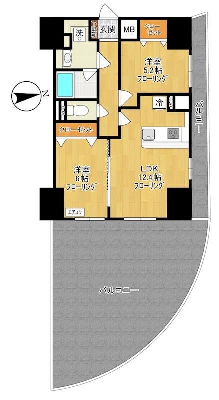 maruei 7 301号室 間取り