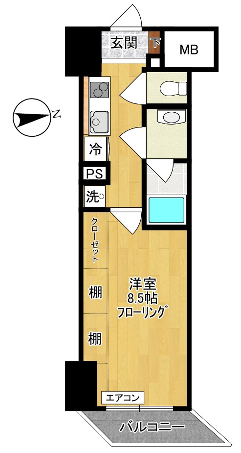maruei 7 606号室 間取り