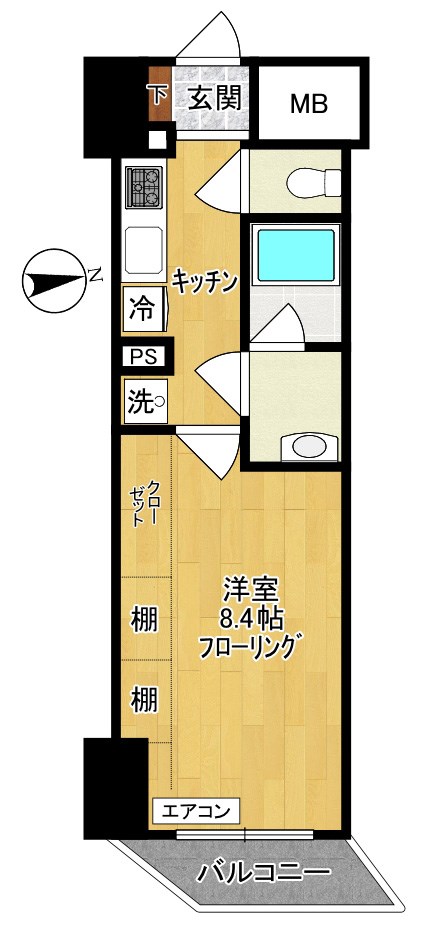 maruei 7 502号室 間取り
