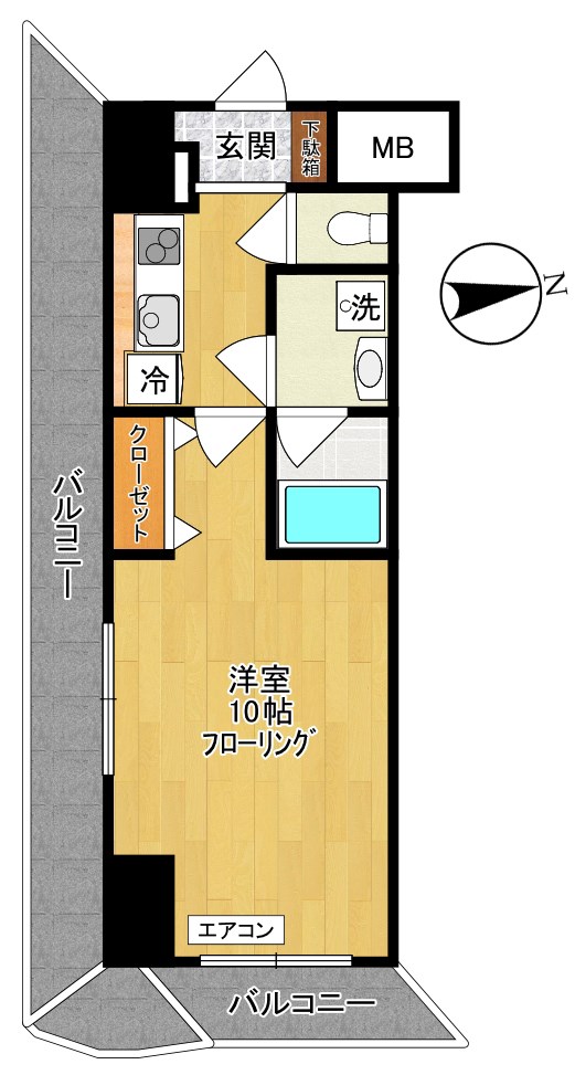 maruei 7 508号室 間取り
