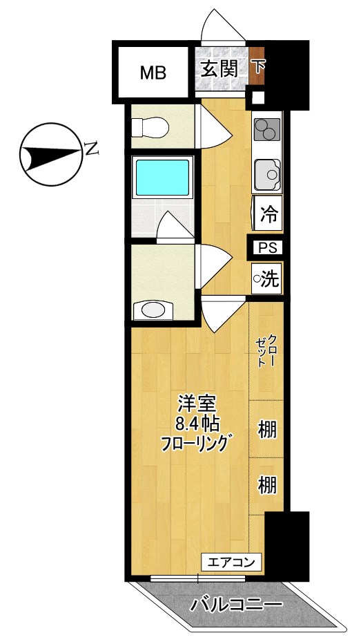 maruei 7 603号室 間取り