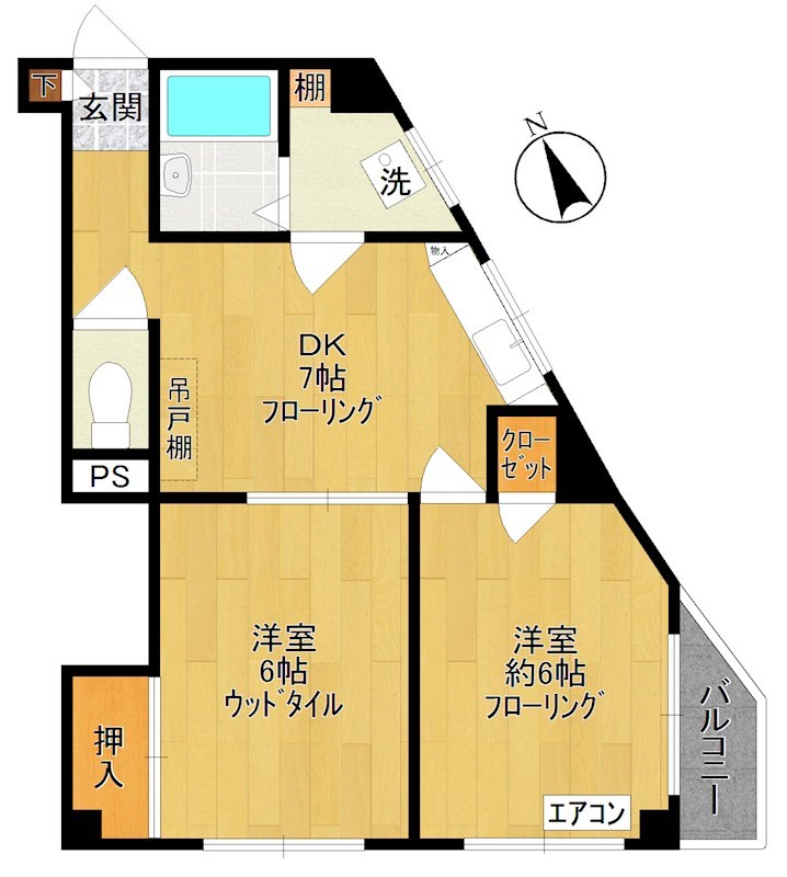 サンライズビル 間取り図