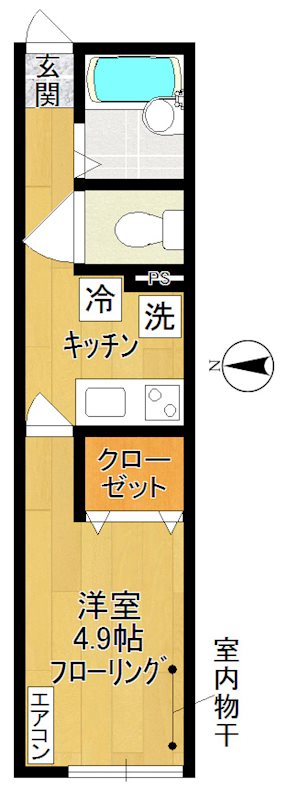 マロンハイツ 102号室 間取り