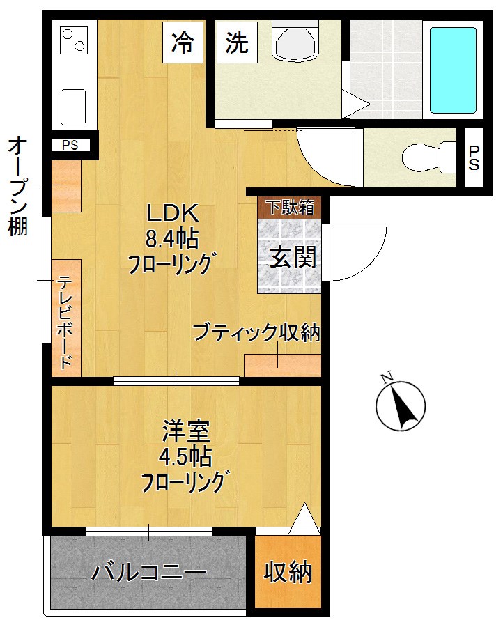 ポラリス 101号室 間取り