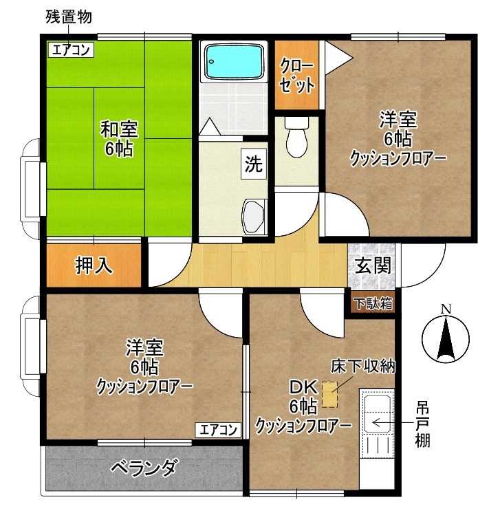 ハイツシャラ 間取り図