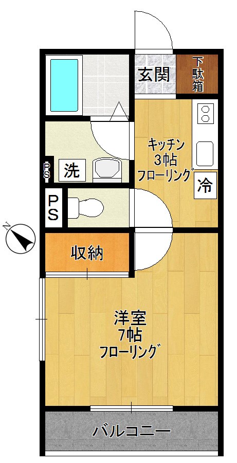 ジャルディーノ 301号室 間取り