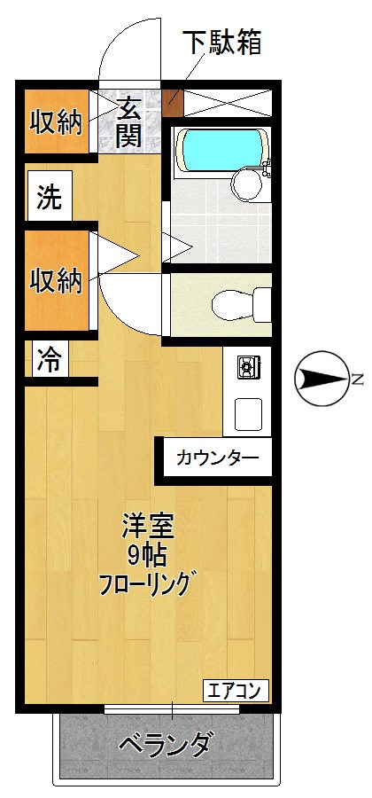 ワンズファームⅡ  205号室 間取り