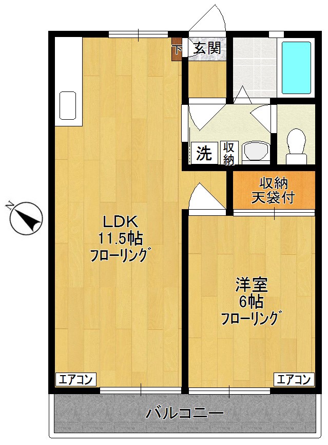 アゼリアハイム 間取り図