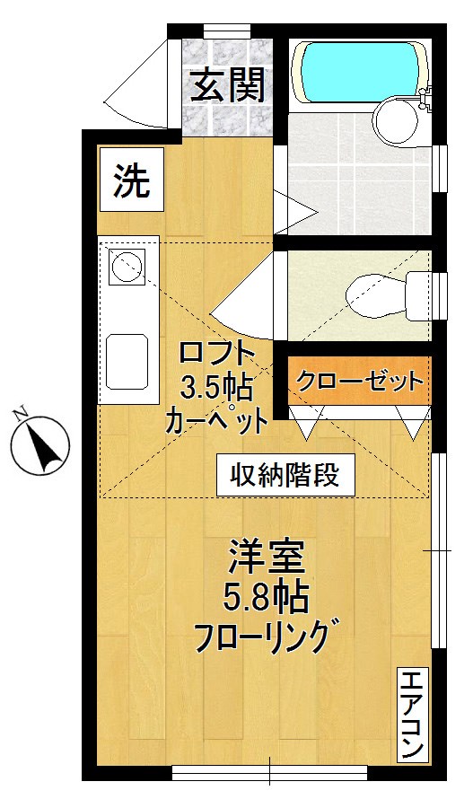 Y・S・コート稲田堤A棟  間取り図