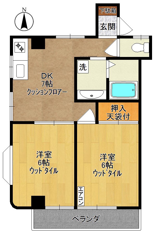 第2チェリーハイムアンドウ 間取り図