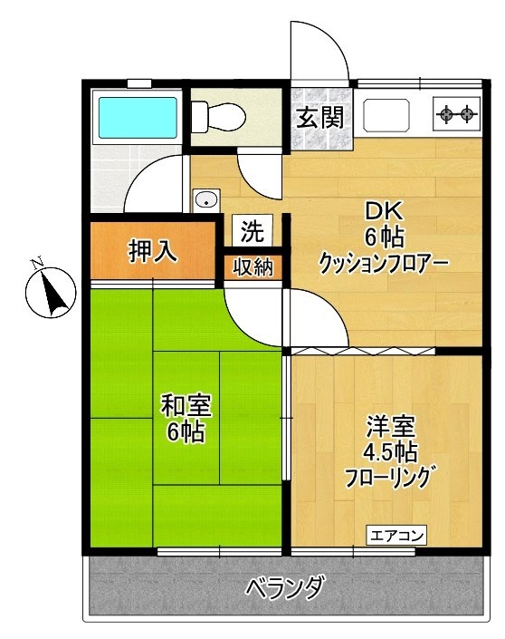 サン・マリンコーポ 間取り図