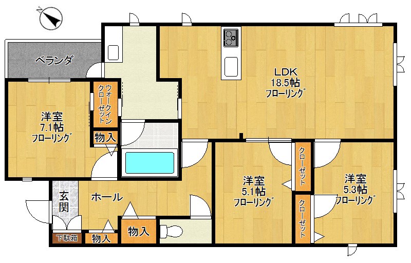 凛樹  間取り図