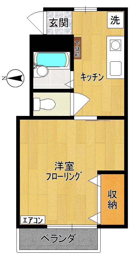 ディアコート 2  203号室 間取り