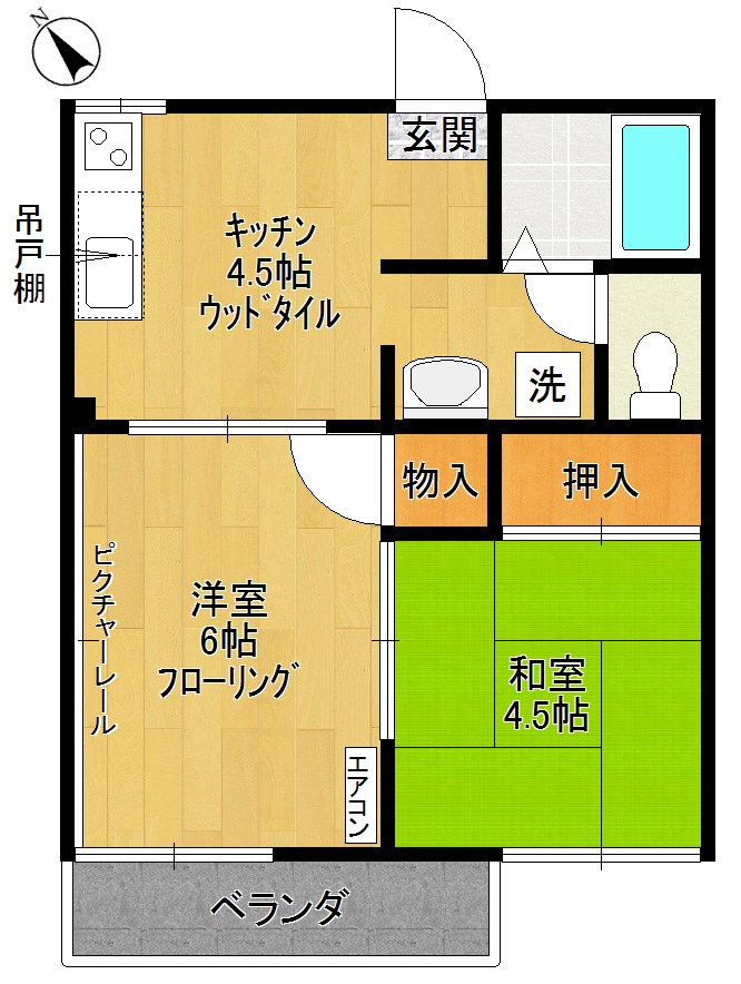 スプリーム1  間取り図