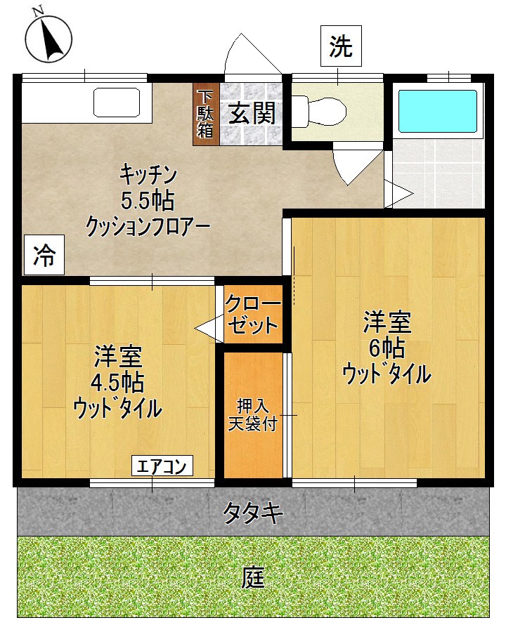 コートパル吉沢 間取り図