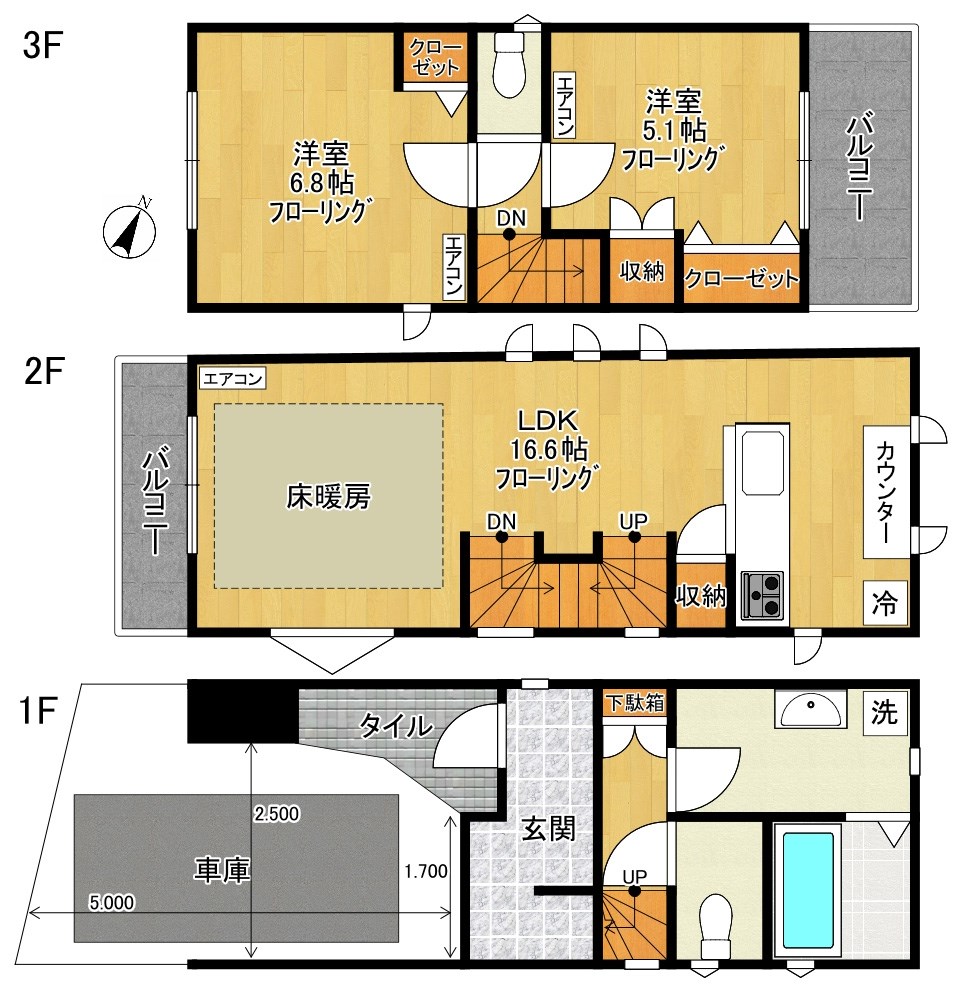 Y&amp;#39;s戸建 間取り図