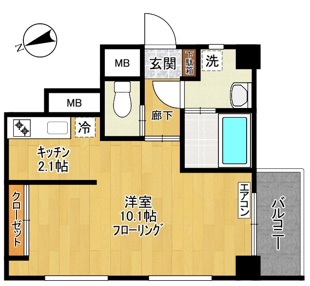 ガーデンビィラ参番館（増築） 206号室 間取り