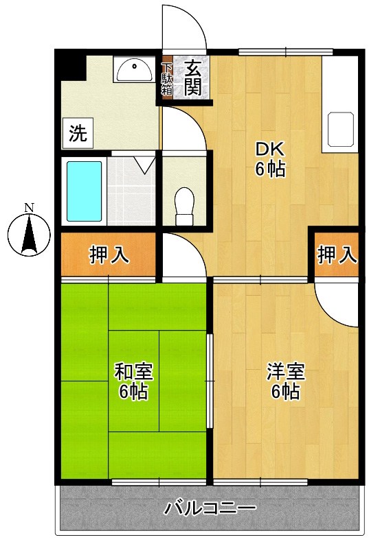 プレミール向ヶ丘 102号室 間取り