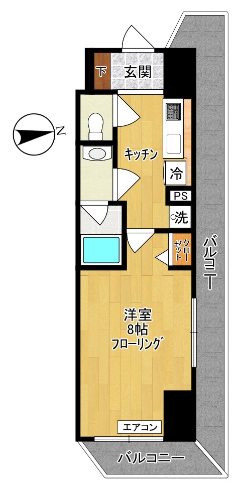 maruei 7   801号室 間取り