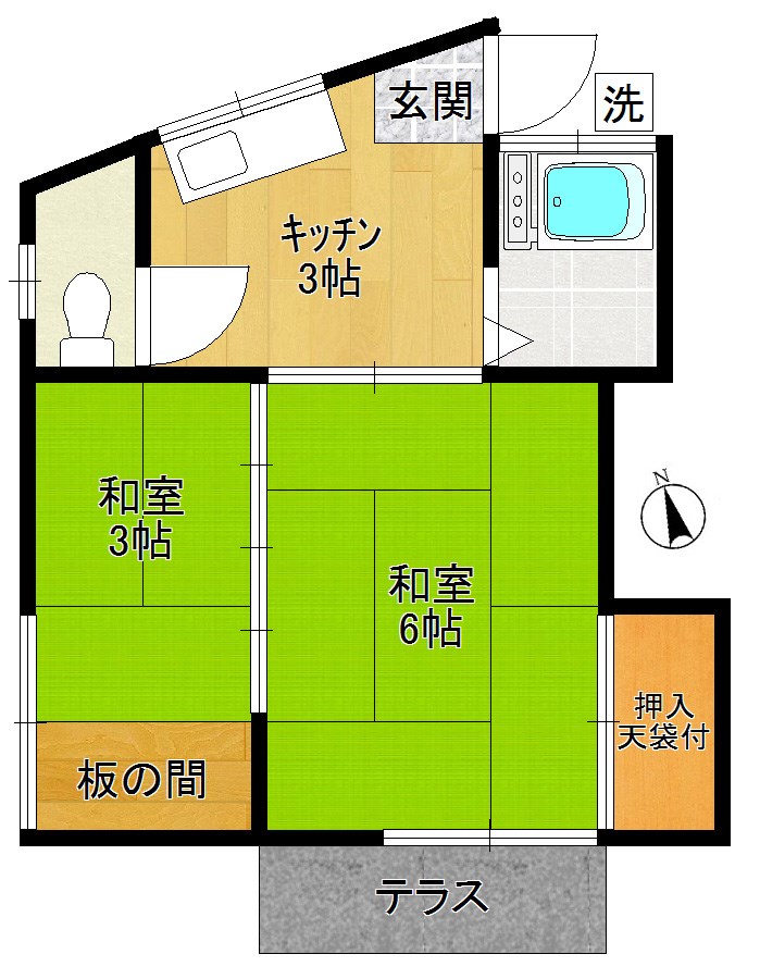 横田荘  間取り図