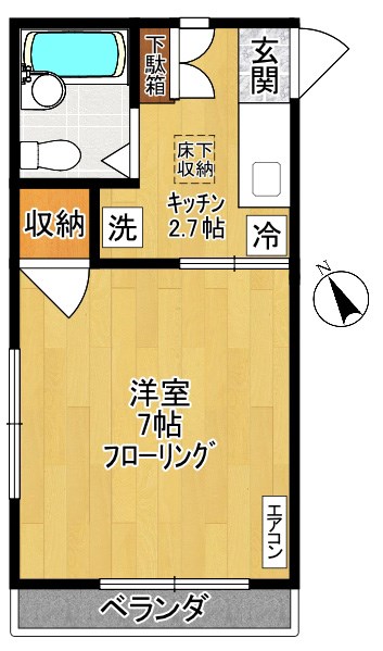 サンフォーレスト 101号室 間取り
