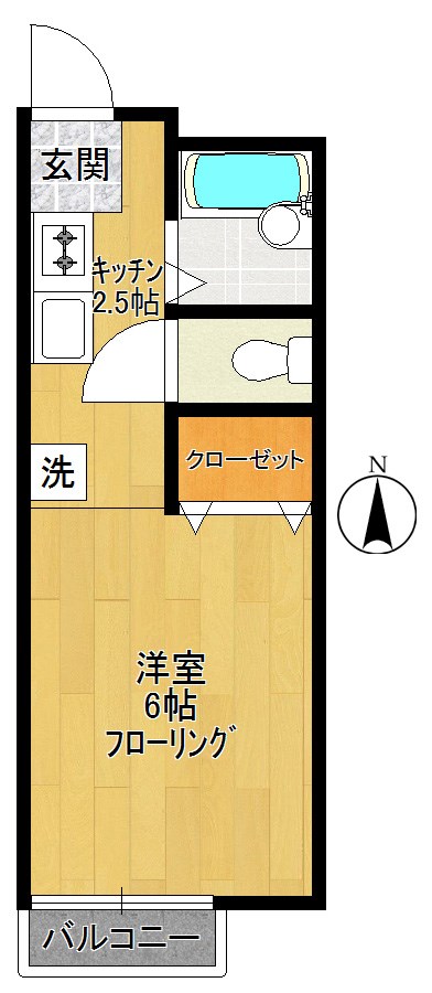 サイレントハイツ 101号室 間取り