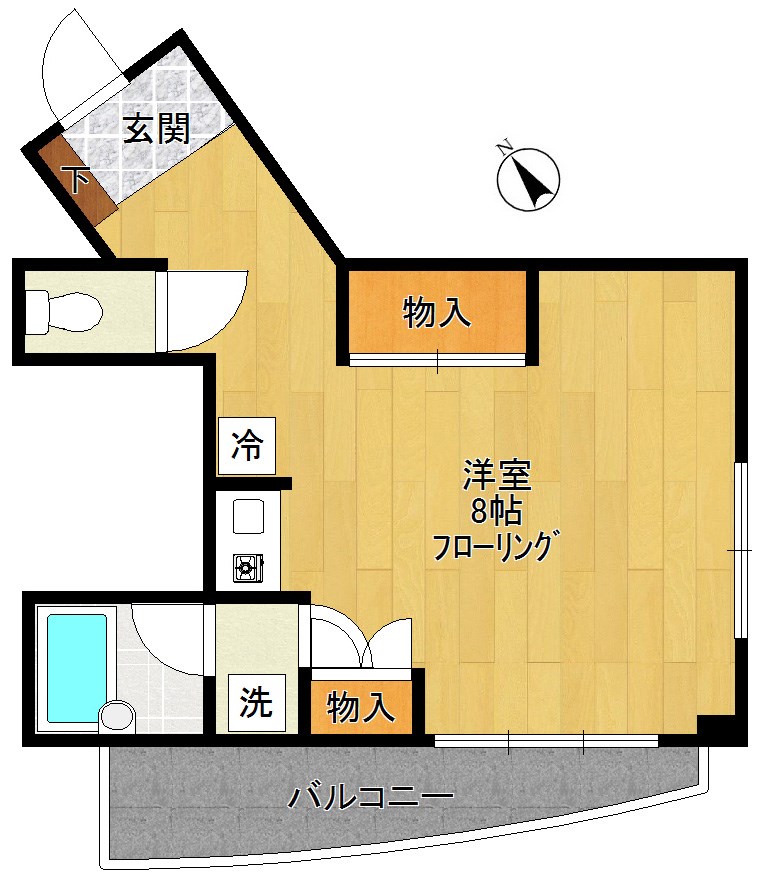 祥風ビル 202号室 間取り