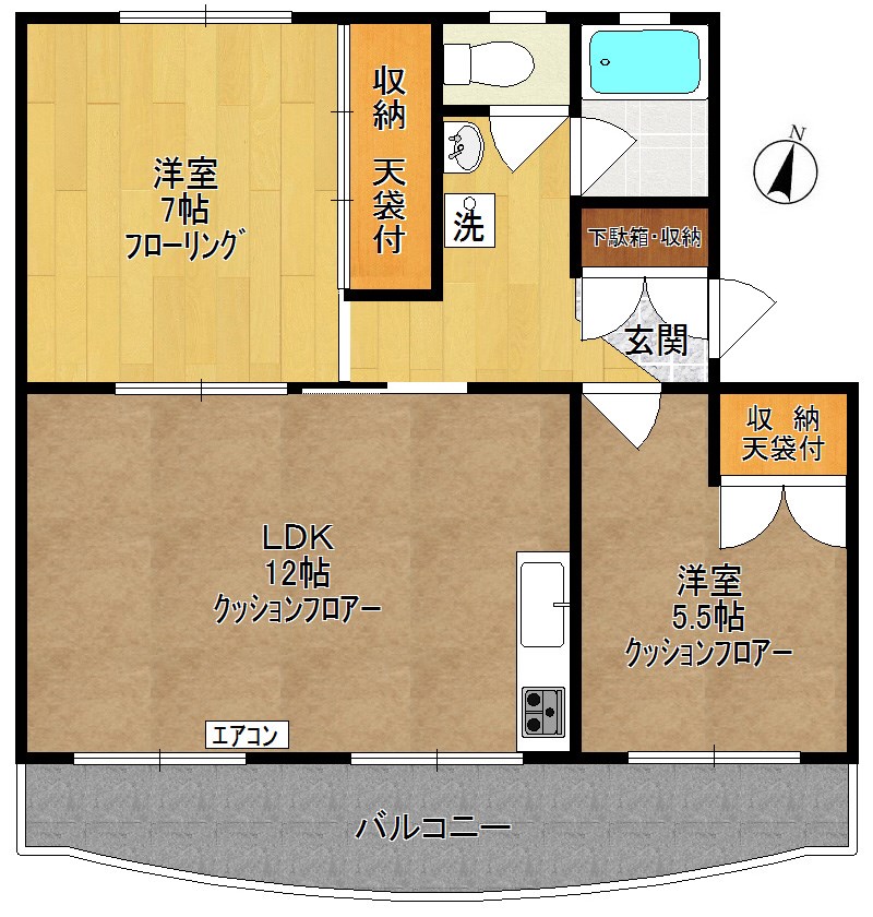 ベルドミール多摩 間取り図