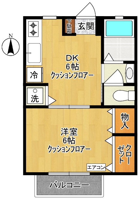 コーポヴィゴーレIII 間取り図