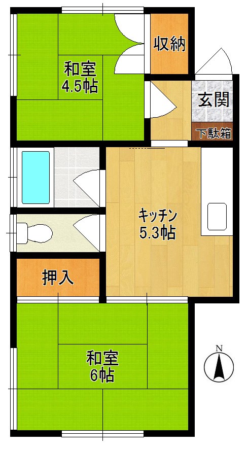 ハイム・エクセル 203号室 間取り