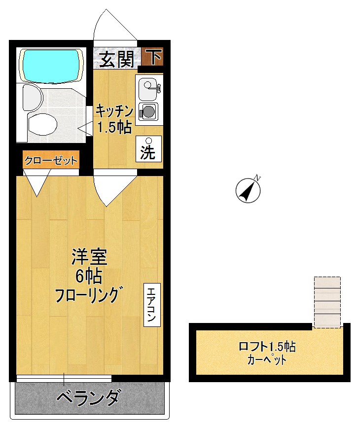 コージーハウス 206号室 間取り