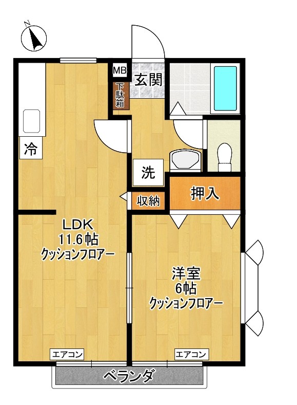ロイヤルドーム№3 間取り図