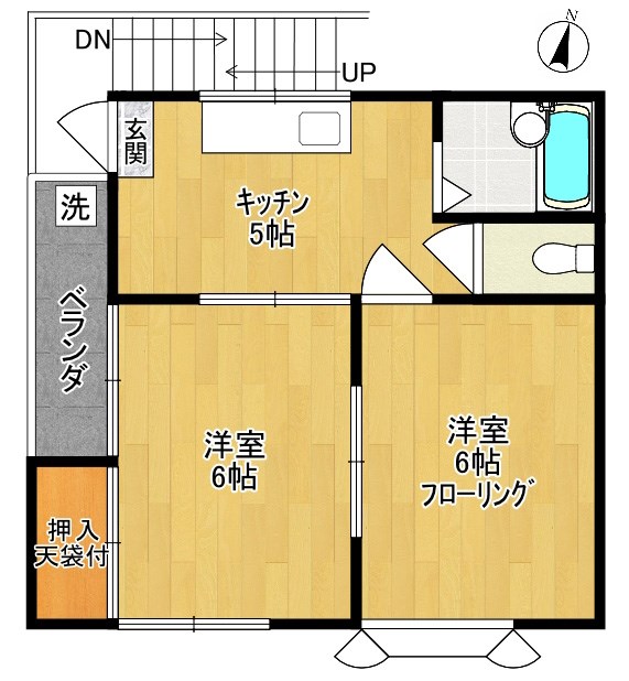 ハイツ牧野 間取り図