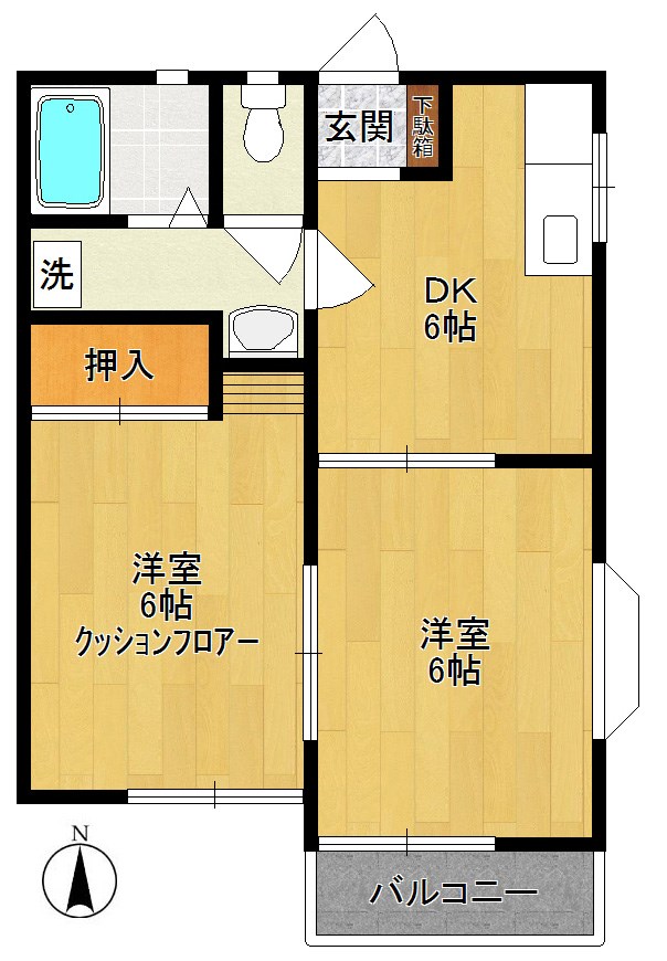 アメニティ・タシロ 間取り図