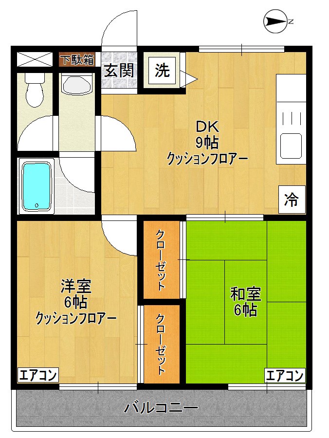 マンションエナジー 502号室 間取り