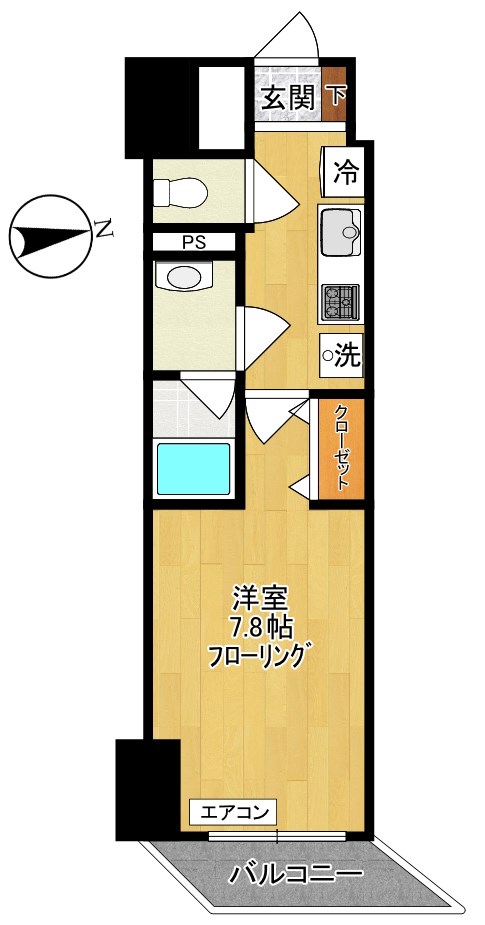 maruei 7 804号室 間取り