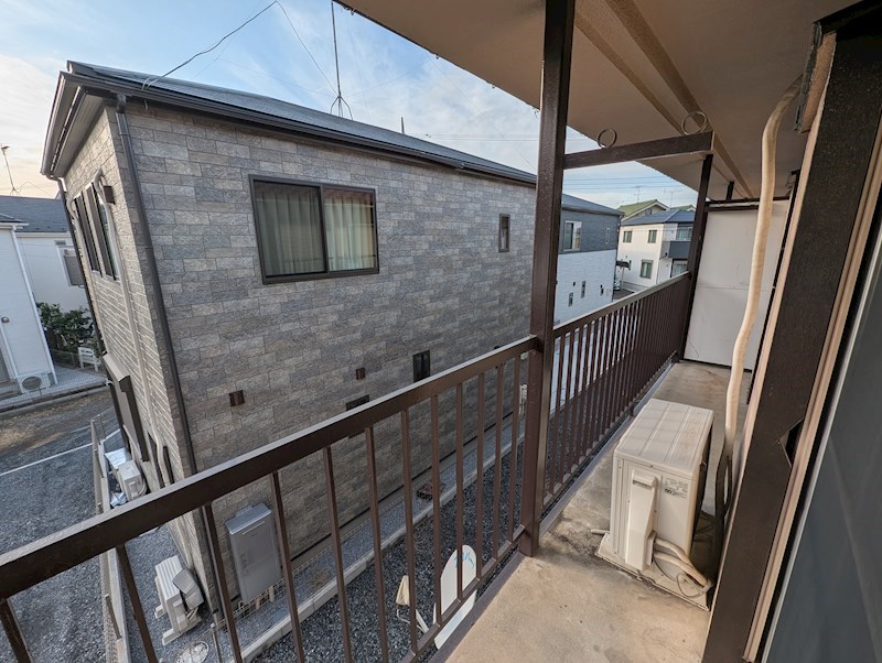 松南荘  ベランダ