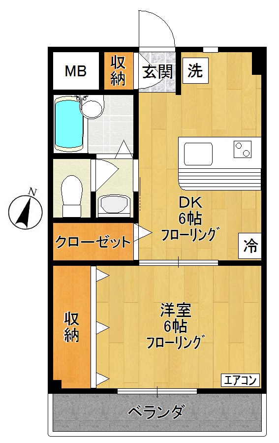 フォーレストハイツ 203号室 間取り