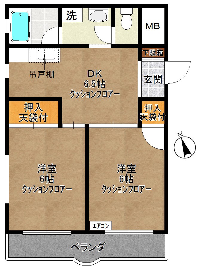 菅マンション 間取り図