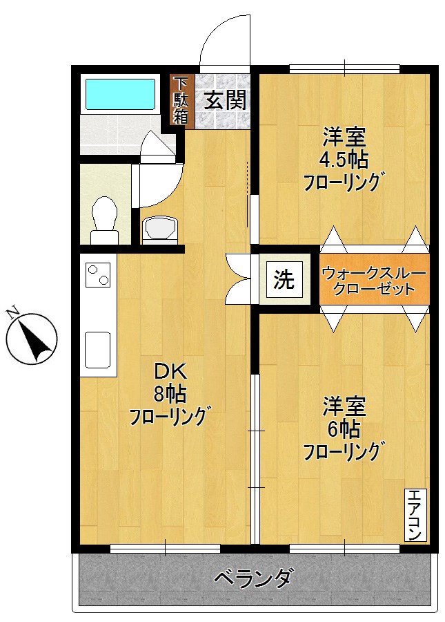 サイレントパーク16  103号室 間取り