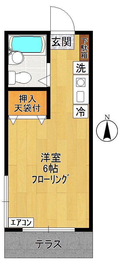 アゼリアハイツ 103号室 間取り