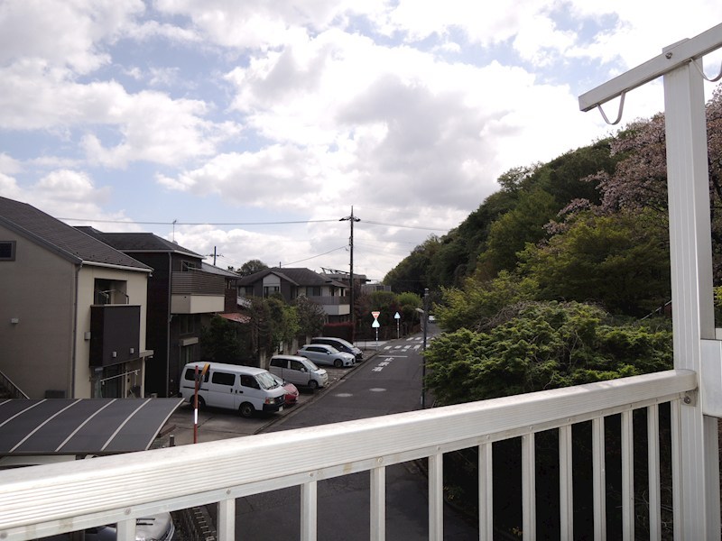 広井貸家E ベランダ