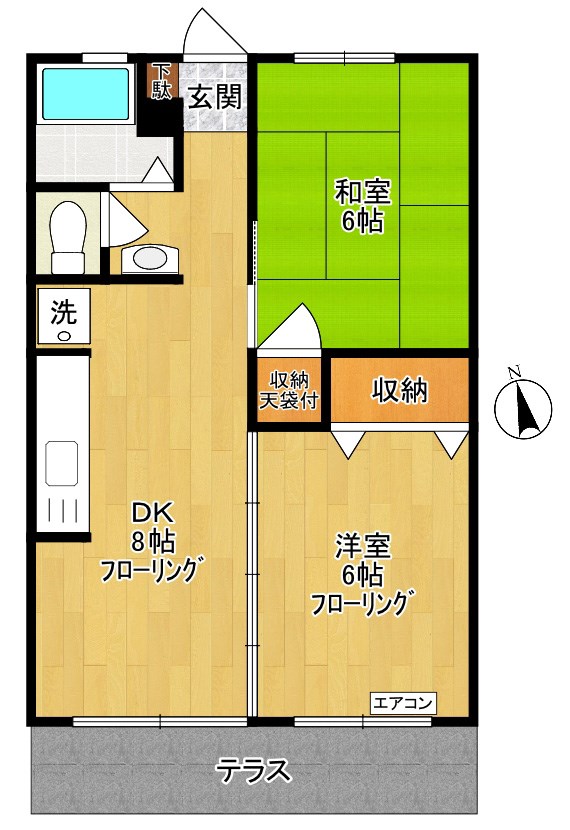サイレントパーク13  103号室 間取り